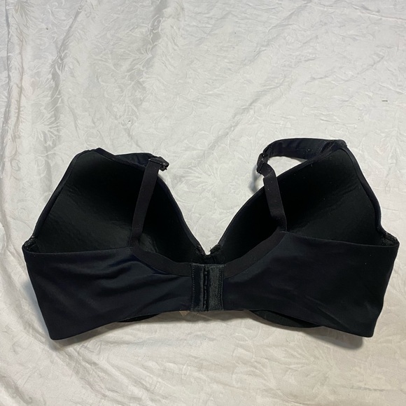 Gilligan & O’Malley Black Bra Size 36DD 36E Padded Clasp Area Used Condition - Picture 6 of 7